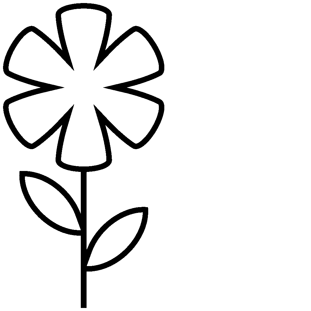 Blume-Symbol – Icon für Allergietest und Gesundheitsvorsorge