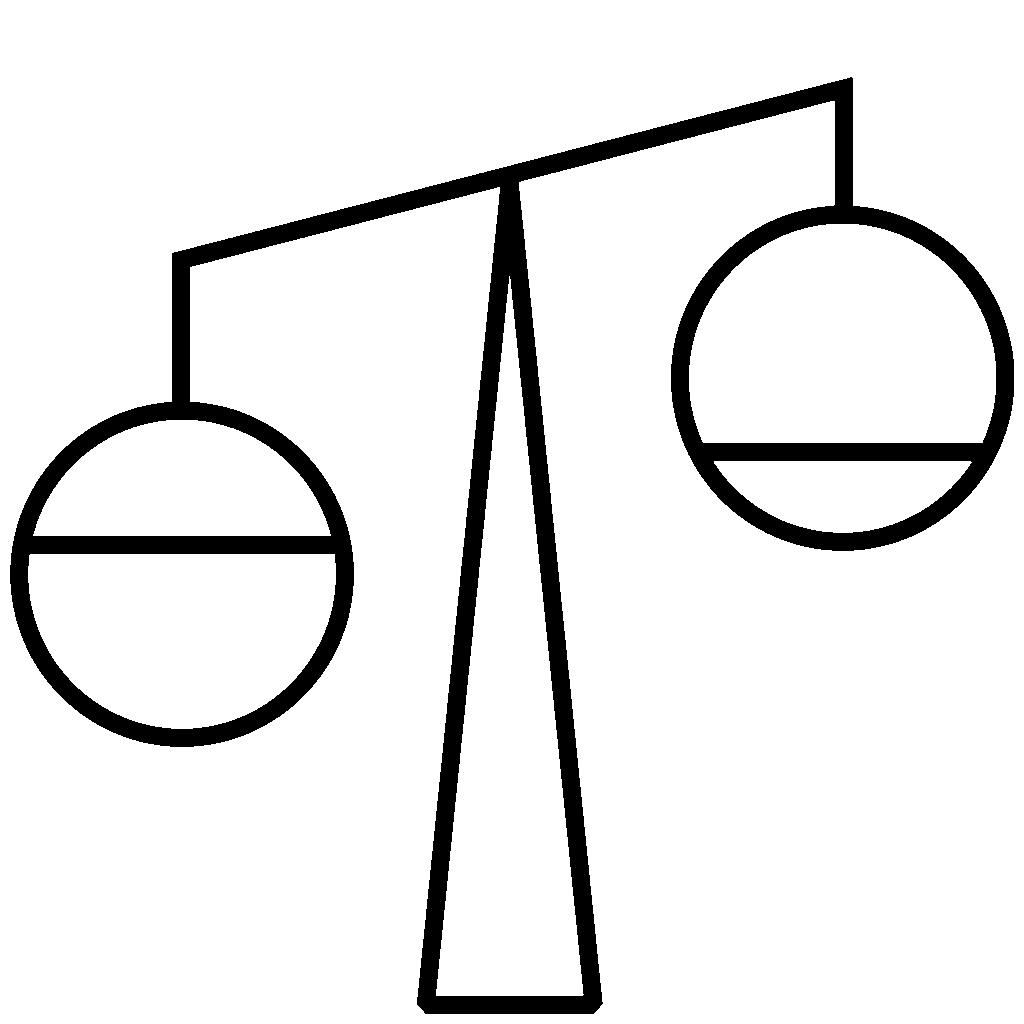 Waage-Symbol – Icon für Hormontests und Hormonbalance