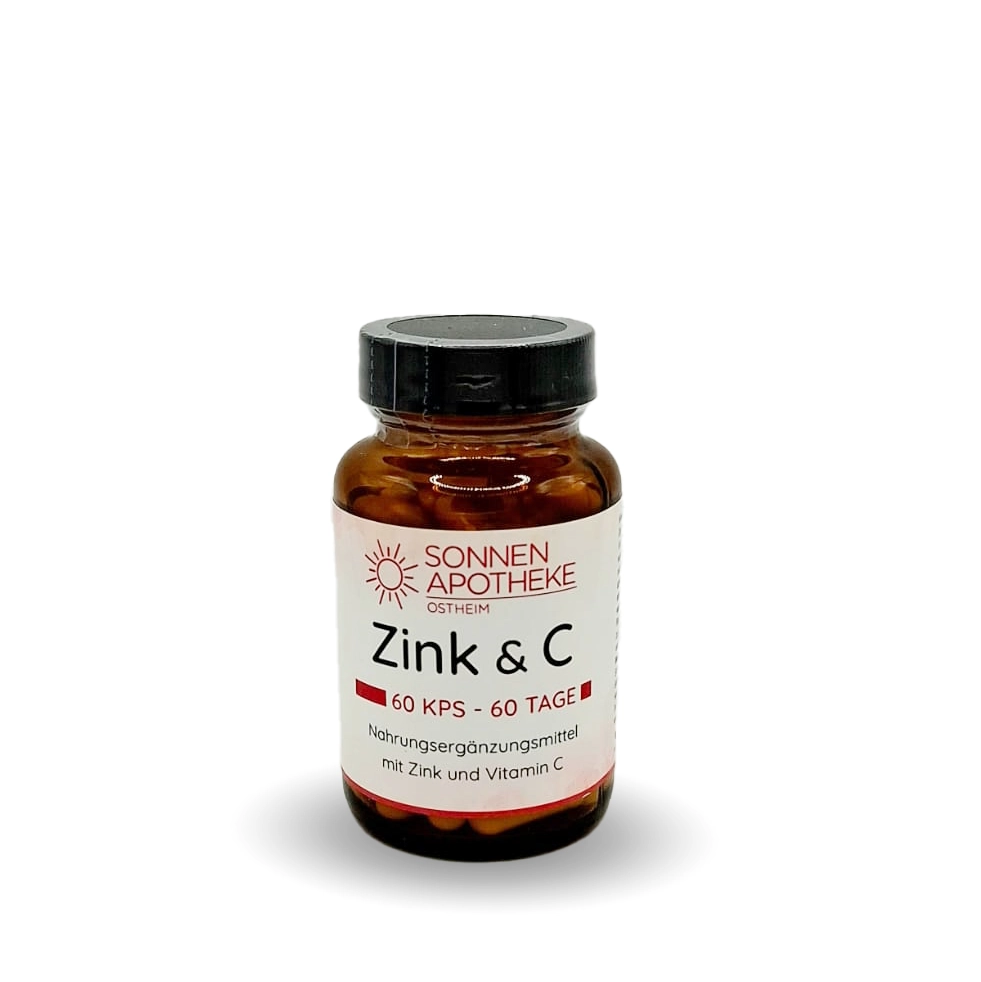 Zink & C – Nahrungsergänzungsmittel mit Zink und Vitamin C, Sonnen-Apotheke Ostheim